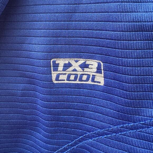 Chicago Cubs Shirt WMN Sm TX3 Cool Blue Red Metallic Snap Collar Short Slv MLB - Picture 6 of 11